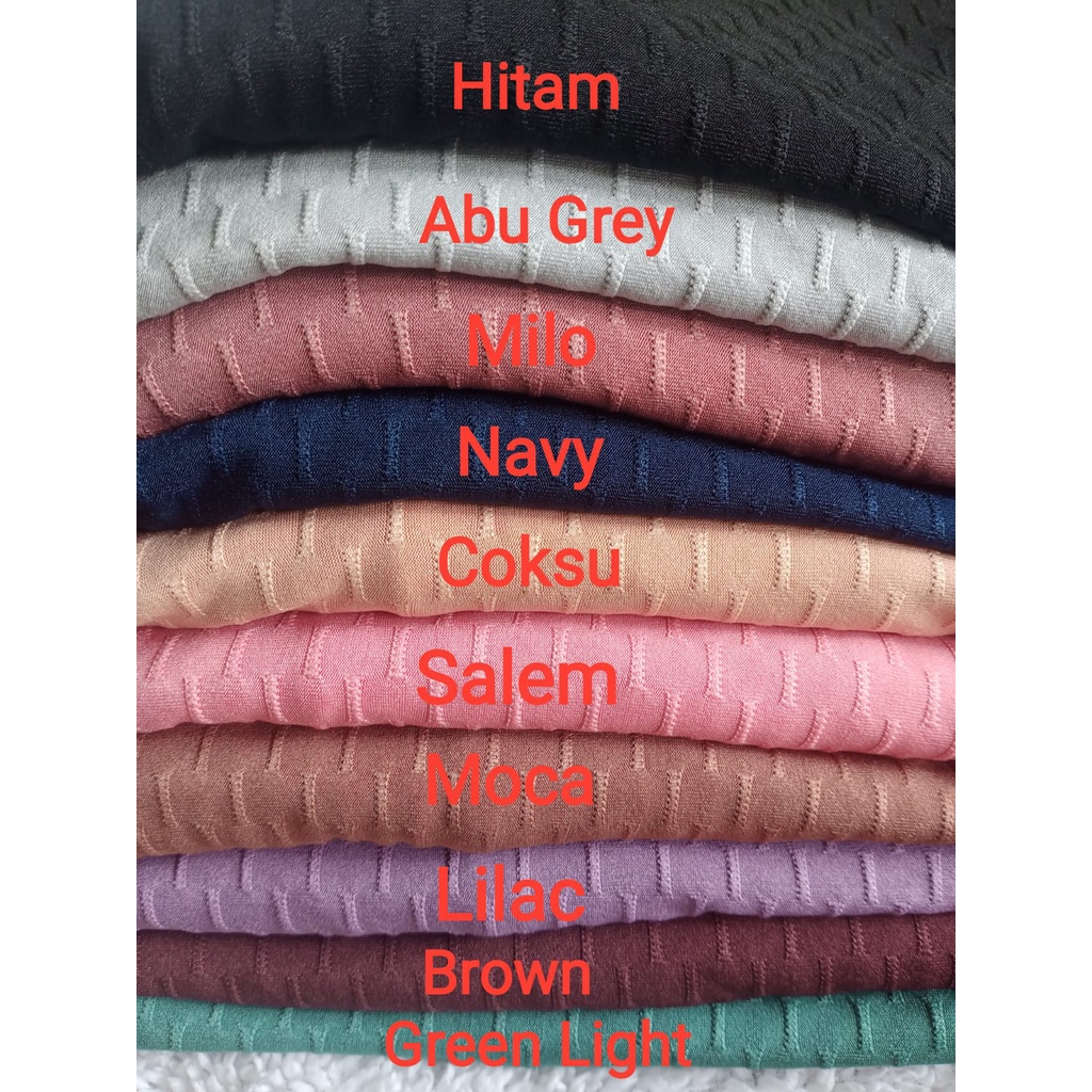 Jilbab Instan Azalea Laser cutting Bahan Jersey Strada Motif  By Rizwa