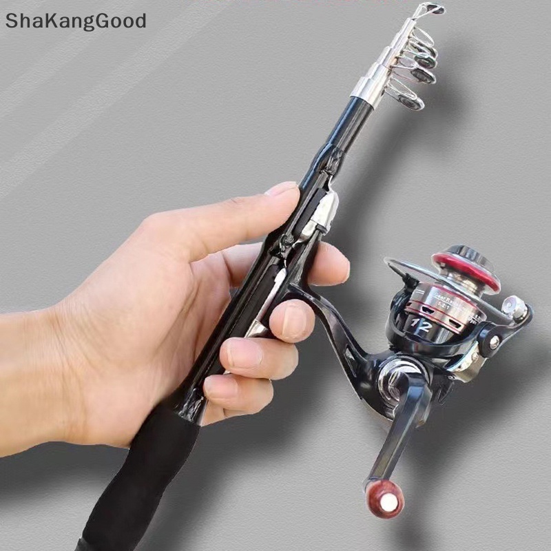 Skid Ultra Pendek Hard Telescopic Spinning Fishing Rod Rivers Tasik Danau Sea Pole Perlengkapan Untuk Memancing Penggemar Tools SKK