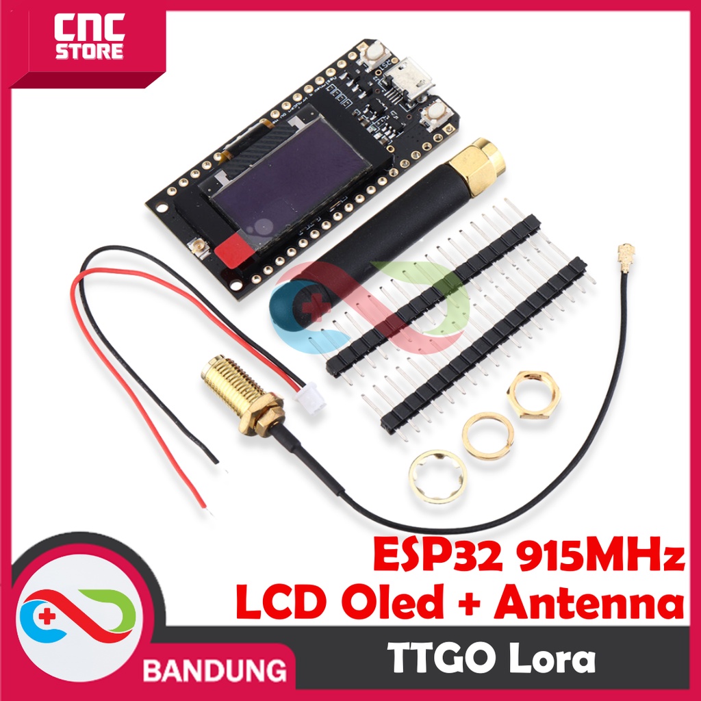 TTGO LoRa ESP32 915MHz SX1276 LCD OLED Bluetooth WIFI Antenna