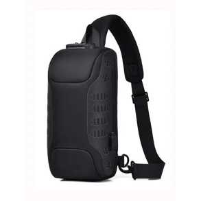 WEIXIER Tas Selempang Pria Crossbody Lock Sling Bag with USB Port - X311