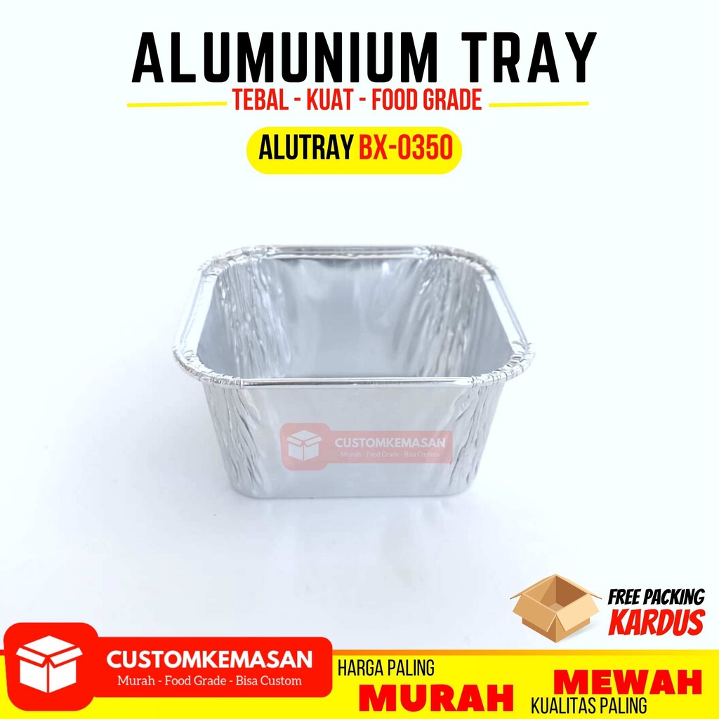 Alu Tray Bx-0350 / Alumunium Tray / Alumunium Cup / Muffin Alumunium / Tray Alumunium