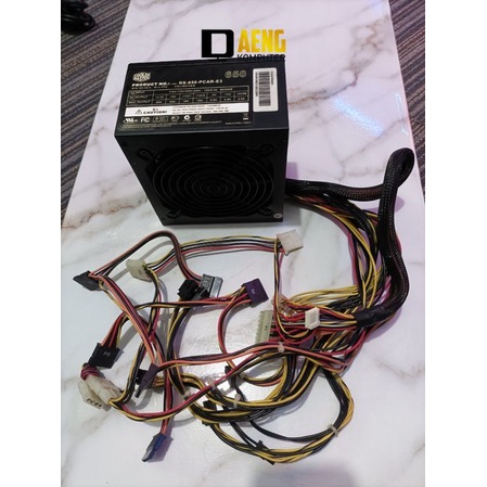 Power Supply PSU Power Suplay PC Merk COLLER MASTER 650 Watt Kabel Lengkap