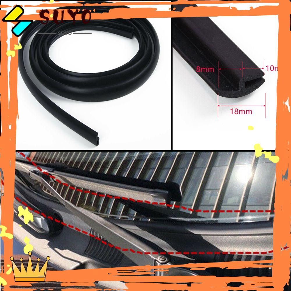 Suyo Strip Seal Karet Penuaan Mobil Auto Replacement Wiper Cover Black Under Front Windshield Panel