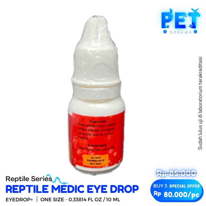 PROMO MRVET REPT EYE DROP MEDIC OBAT TETES MATA REPTILE TORTO SULCATA