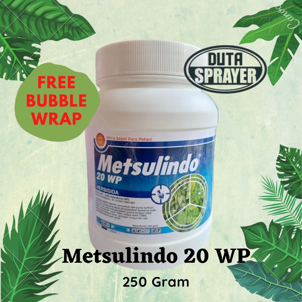 Metsulindo 20 WP 250 gram Herbisida untuk Gulma Berdaun Lebar dan Pakis