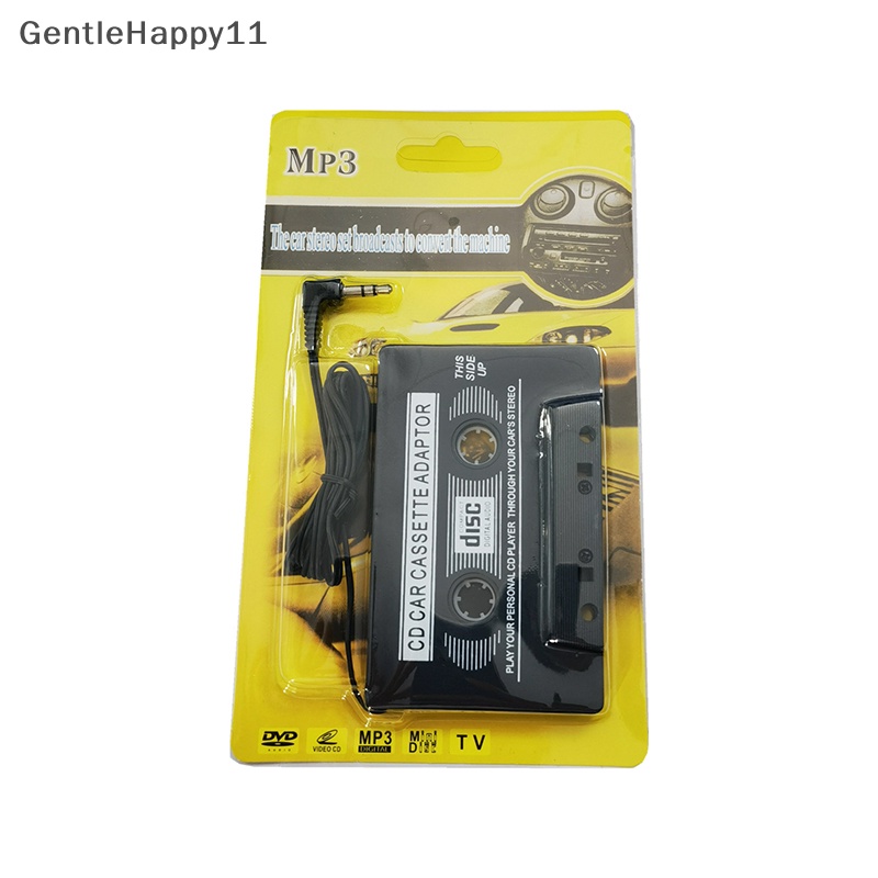 Gentlehappy High Quality Car MP3 MP4 Kaset Tape Adapter Handphone Audio Converter Car Tape Converter Untuk IPod MP3 CD DVD Player id