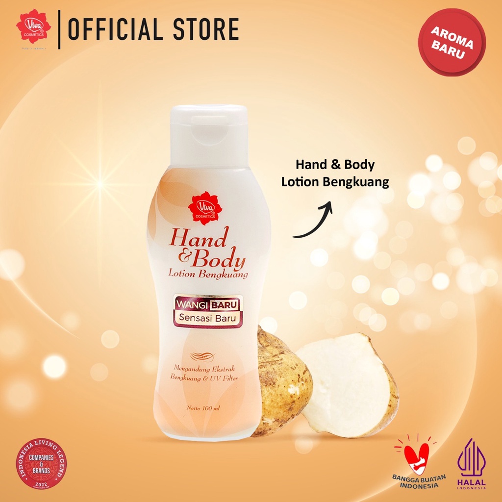 Viva Hand &amp; Body Lotion Bengkuang 100 ml ( WHITENING &amp; UV Filter)