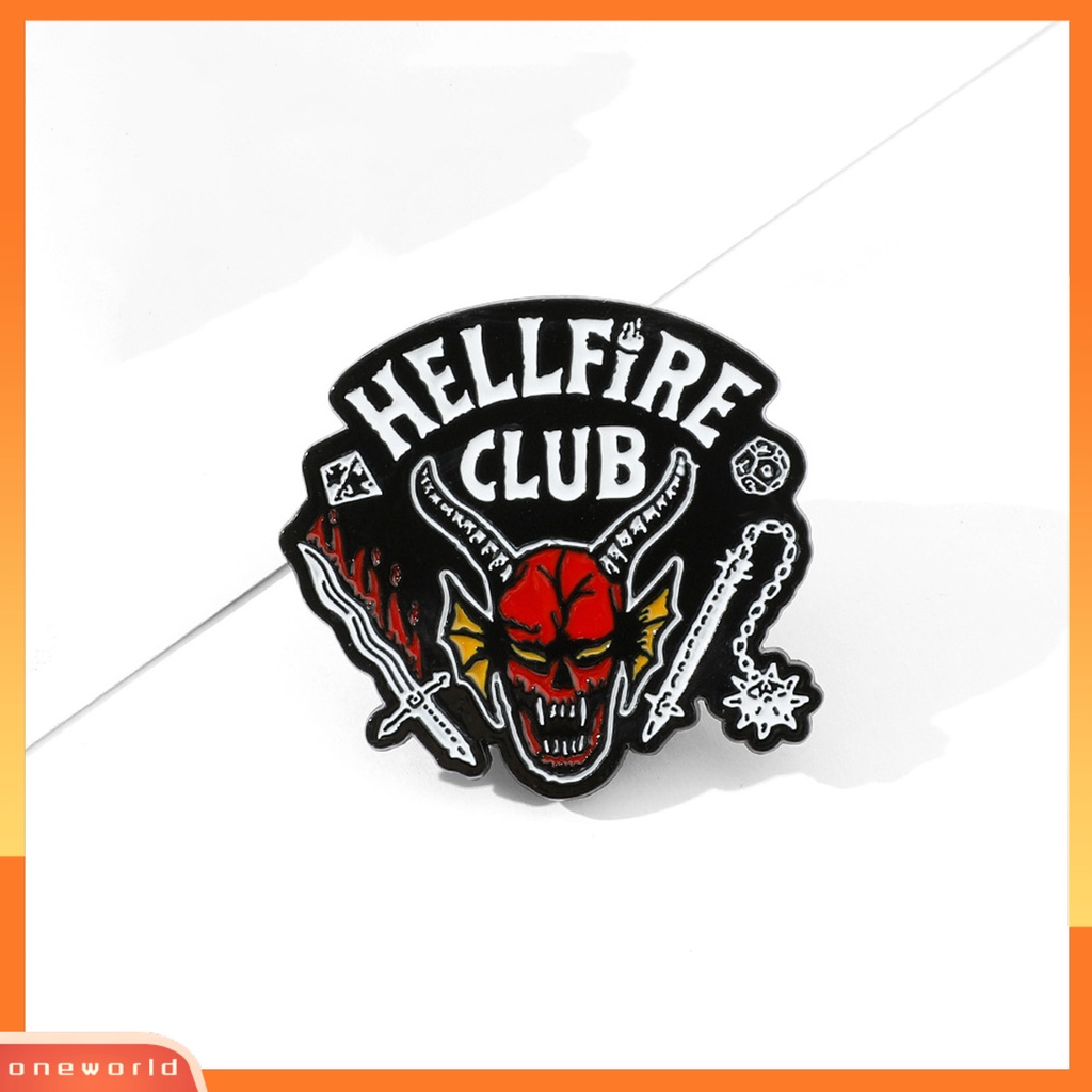 [ONE] Stranger Things Bros Hell Club Eye-catching Portable Menarik Halus Berdandan Tahan Lama Bros Penutup Wajah Untuk Pakaian Sehari-Hari