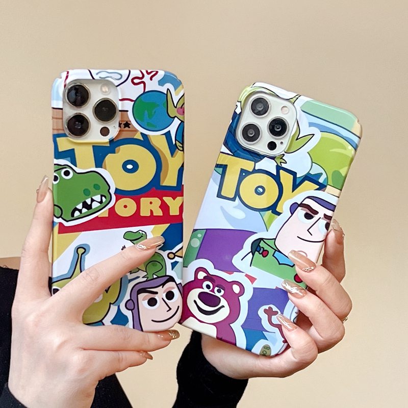 Toy Story Strawberry Bear Hard Plastic Case HP iP iPhone 14 + Plus X XS XR 11 12 13 Pro Max FTD Casing Apple