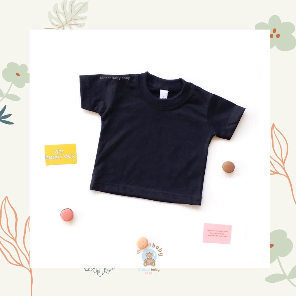 MBSS - BABY COTTON Basic Tee Monochrome Series - Kaos Anak / Atasan Anak / Kaos Bayi / Atasan Bayi