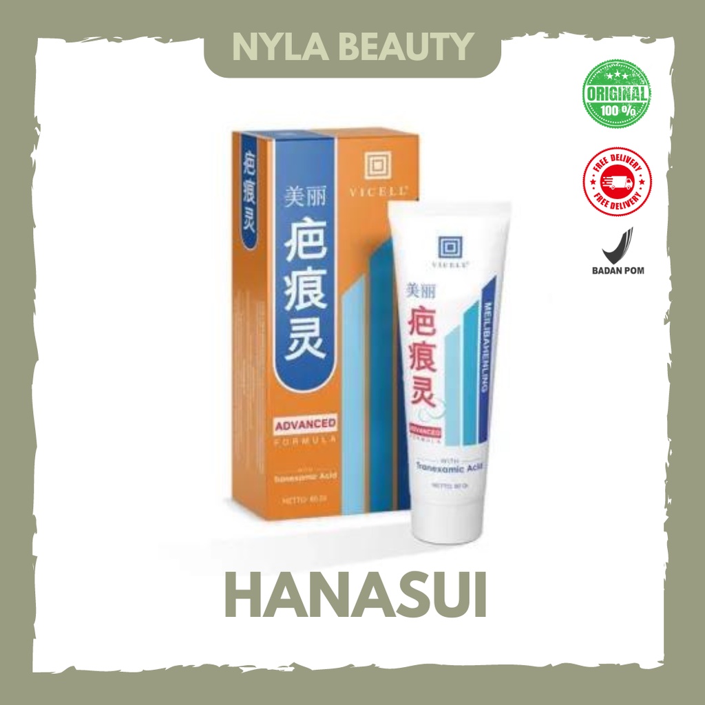 HANASUI Vicell Meilibahenling Skin Care For Scars Solution Obat Penghilang Bekas Luka Scars dan Mera