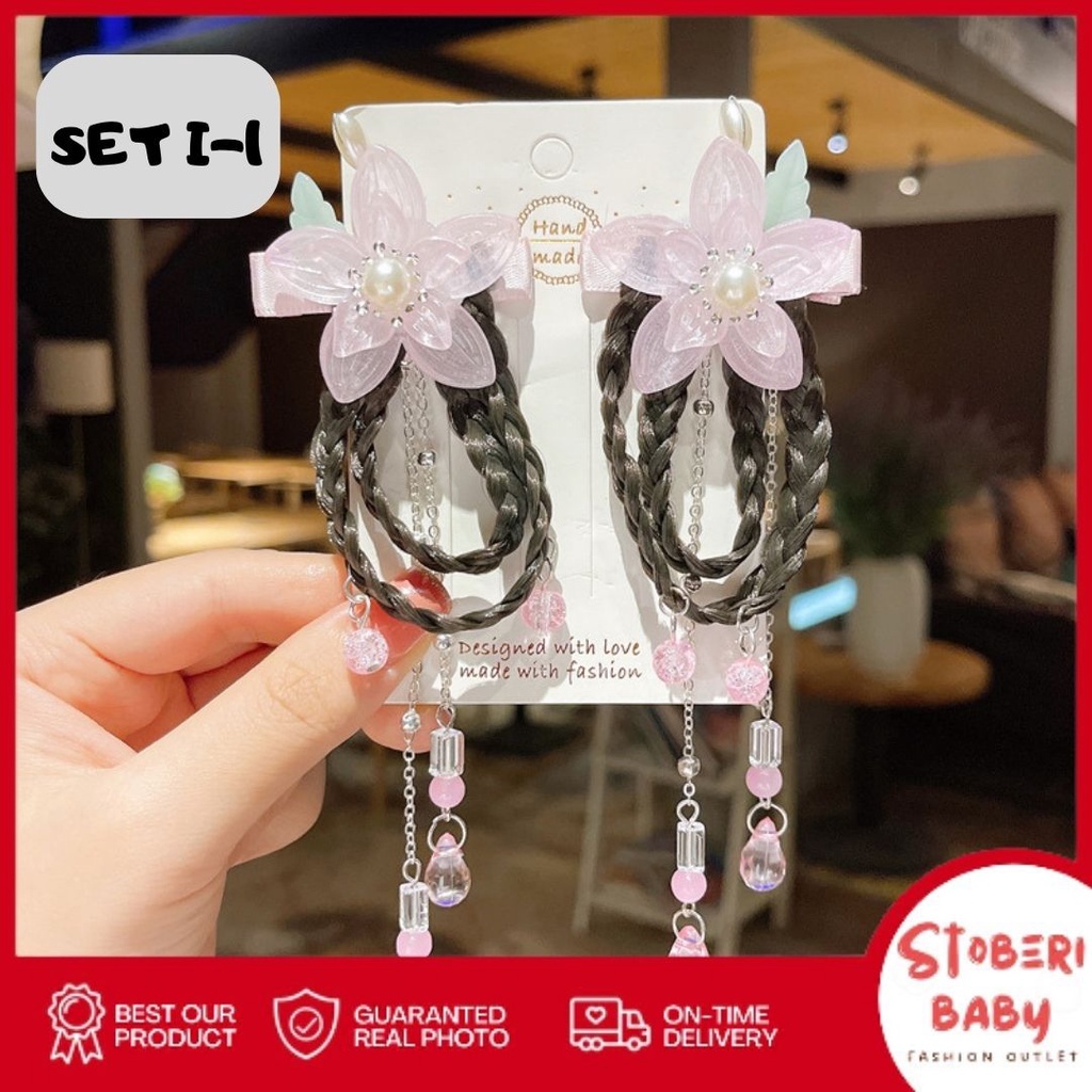 stoberi baby - JEPIT HUANZOU Set Jepit Korea Jepit Rambut Hair Clip Anak Perempuan