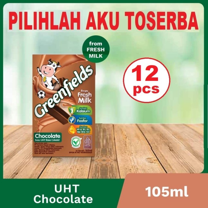 Susu Greenfields CHOCOLATE MINI 105 ml - ( HARGA 12 pcs )