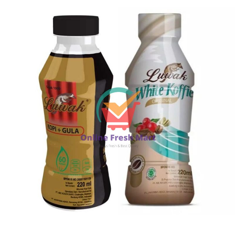 

Luwak kopi gula White Koffie Original Pet 220 ml minuman kopi siap minum - Online Fresh Mart Denpasar