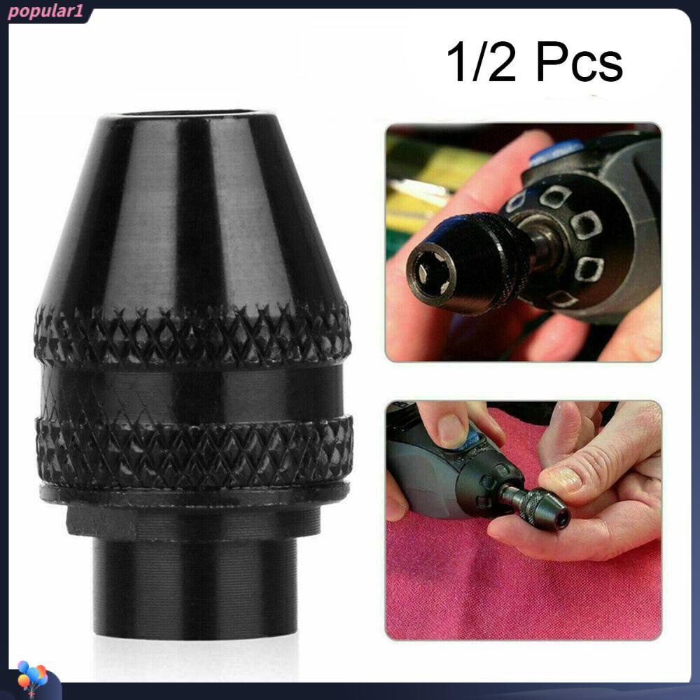 Populer 1/2Pcs Adaptor Perubahan Cepat Mata Bor Konverter Lubang Praktis Untuk Dremel Rotary