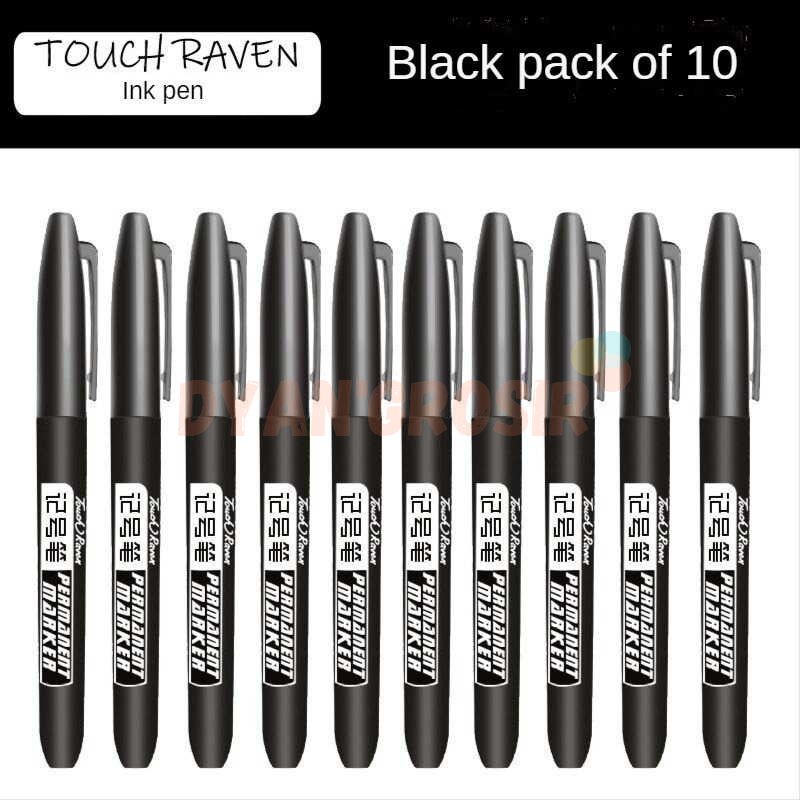 

Touch Raven Spidol Permanent Marker Waterproof Ink 10 PCS - 9500