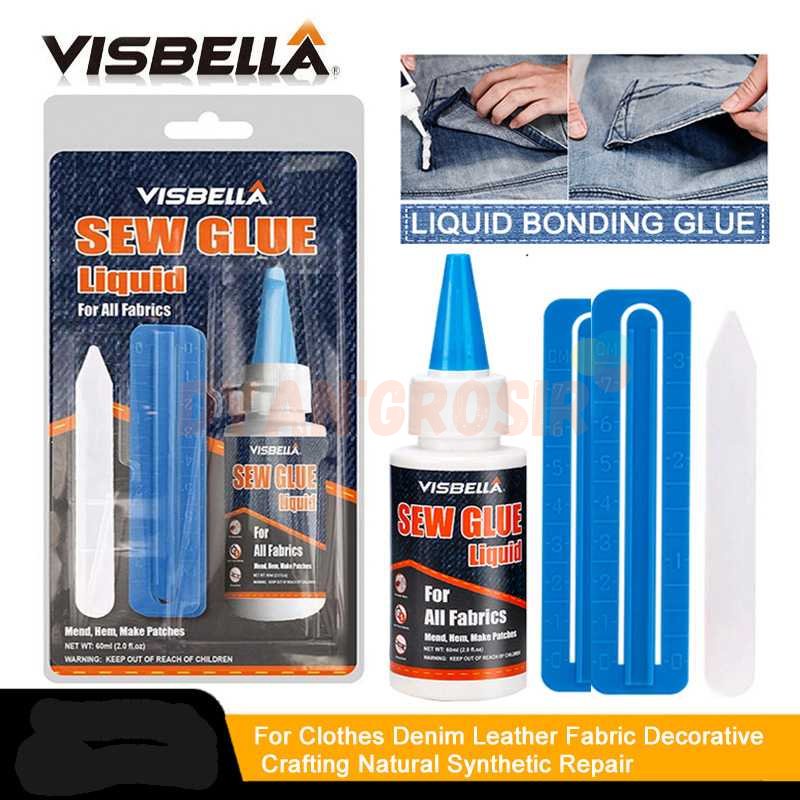 

VISBELLA Cairan Liquid Lem Perekat Kain Kulit Sew Glue 60ml - VS255