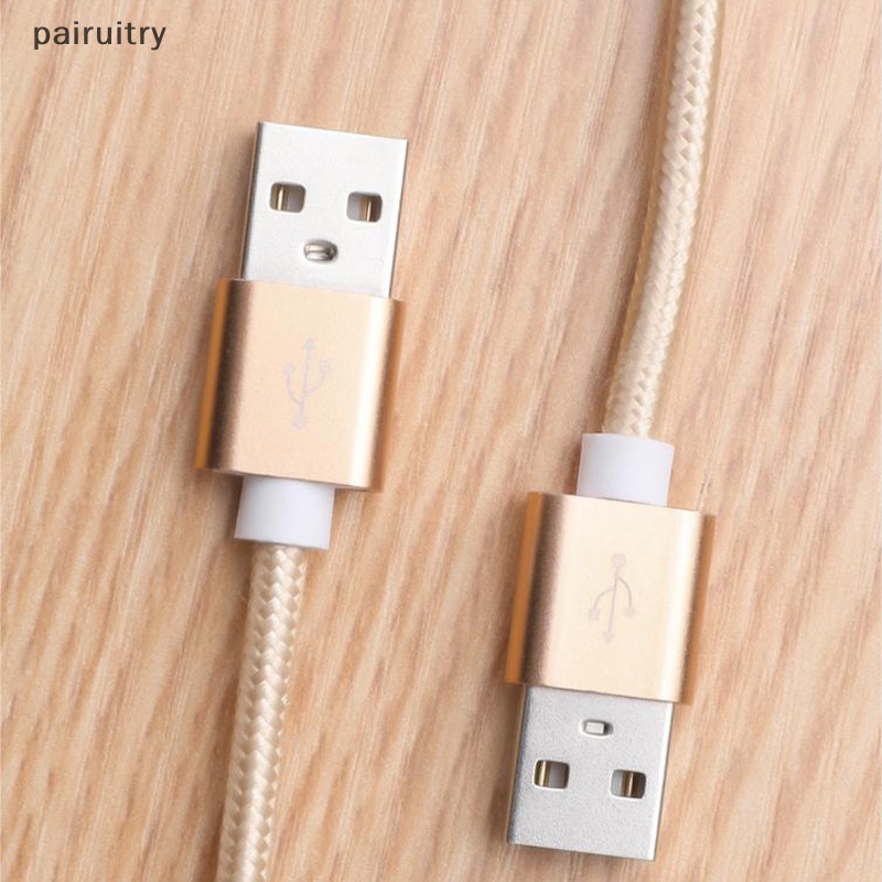 Prt Double USB to USB Extension male-to-male-to-duplicate Cable Kabel Data Hard Disk Untuk TV Box PC Radiator SSD Laptop Mobil Kabel USB PRT