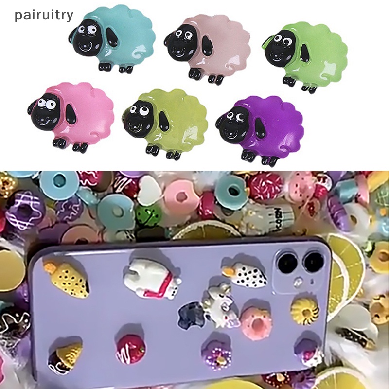 Prt 5Pcs Domba 3D Resin Water Drop Diy Jepit Rambut Ponsel Case Cream Lem Aksesoris PRT