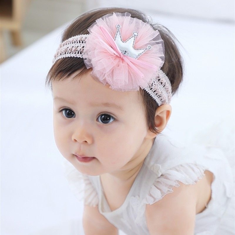 (Pimenova) bandana bayi mahkota bandana bayi crown baby headband bando bayi