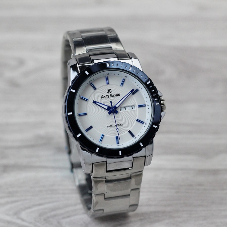 JAM TANGAN PRIA JONAS JASMIN JJ3112M SEMI SPORT STAINLESS ORIGINAL