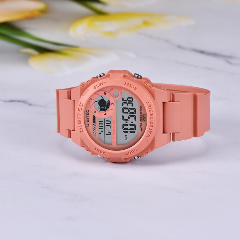 Jam Tangan Wanita Digitec BDG 7090 Digitec 7090 Original Digital Tahan Air Rubber