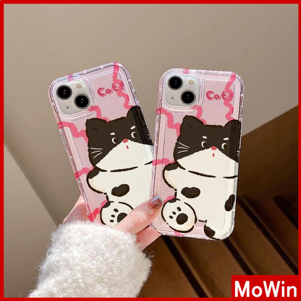 Case iPhone 14 Pro Max iPhone Case Bening Case TPU Soft Case Kantong Udara Tahan Guncangan Perlindungan Kamera Kucing Lucu Anak Anjing untuk iPhone 13 Pro Max iPhone 12 Pro Max 11 8Plus 7Plus 6Plus XR X MAX