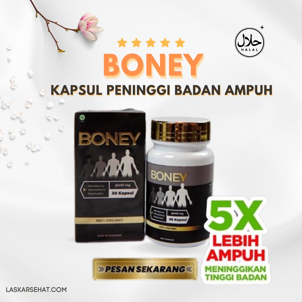 BONEY KAPSUL PENINGGI HERBAL/ NAIK 7-15 CM/ BANTU TINGGIIN BADAN ANAK DAN DEWASA AMPUH TINGGIKAN BAD