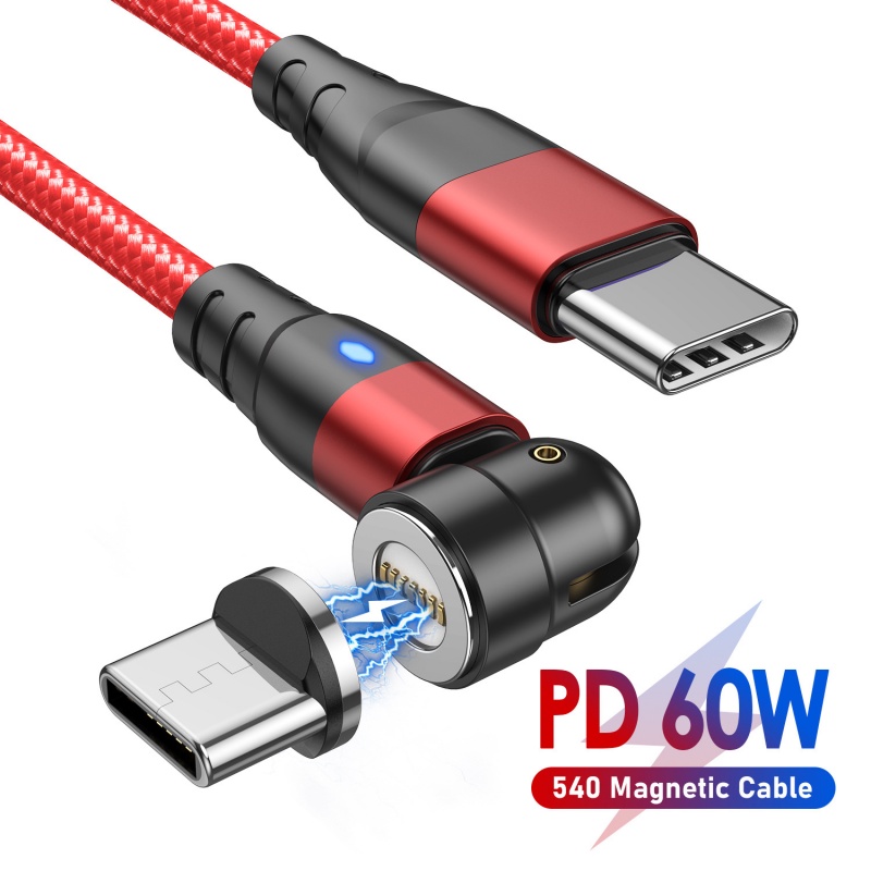 3in1 3A PD60W Fast Charge Bending Kabel Data Magnetic Suction 540derajat Putaran Diamond Light Magnetic Suction Line Kabel Cas Ponsel