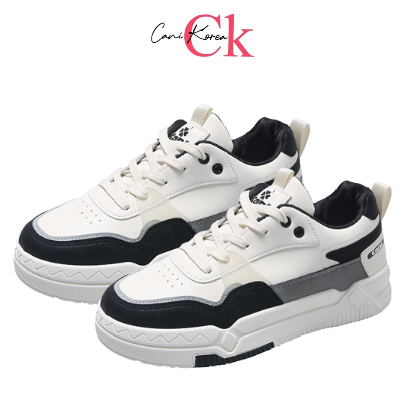 CaniKorea &quot;Free Box&quot; (Size 40-44) Anzu Sepatu Sneakers Pria Kasual Trendy Fashion Import 8122