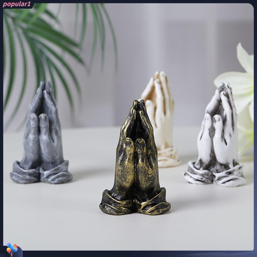 Populer Patung Tangan Vertikal Buatan Tangan Kerajinan Gaya Nordic Koleksi Abstrak Seni Patung Dekorasi Desktop Figurine Statue