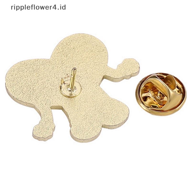 {rippleflower4.id} Pin Bros Lencana Enamel Hati Merah Untuk Ransel Kerah Kemeja Pin Pesta Perhiasan Hadiah~