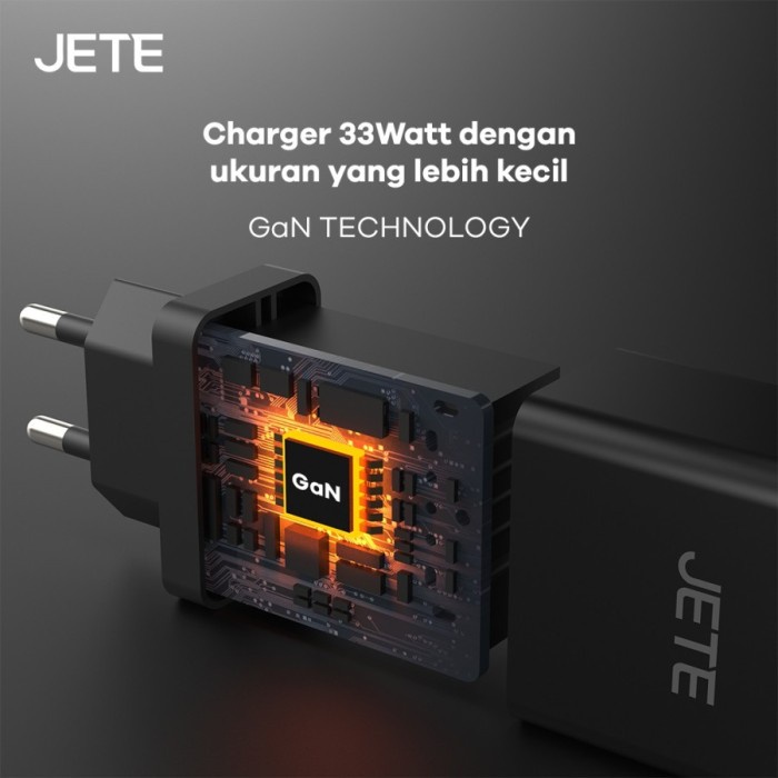 Charger Hp Fast Charger 33W JETE E21 Output TYPE C - Garansi 2 Tahun