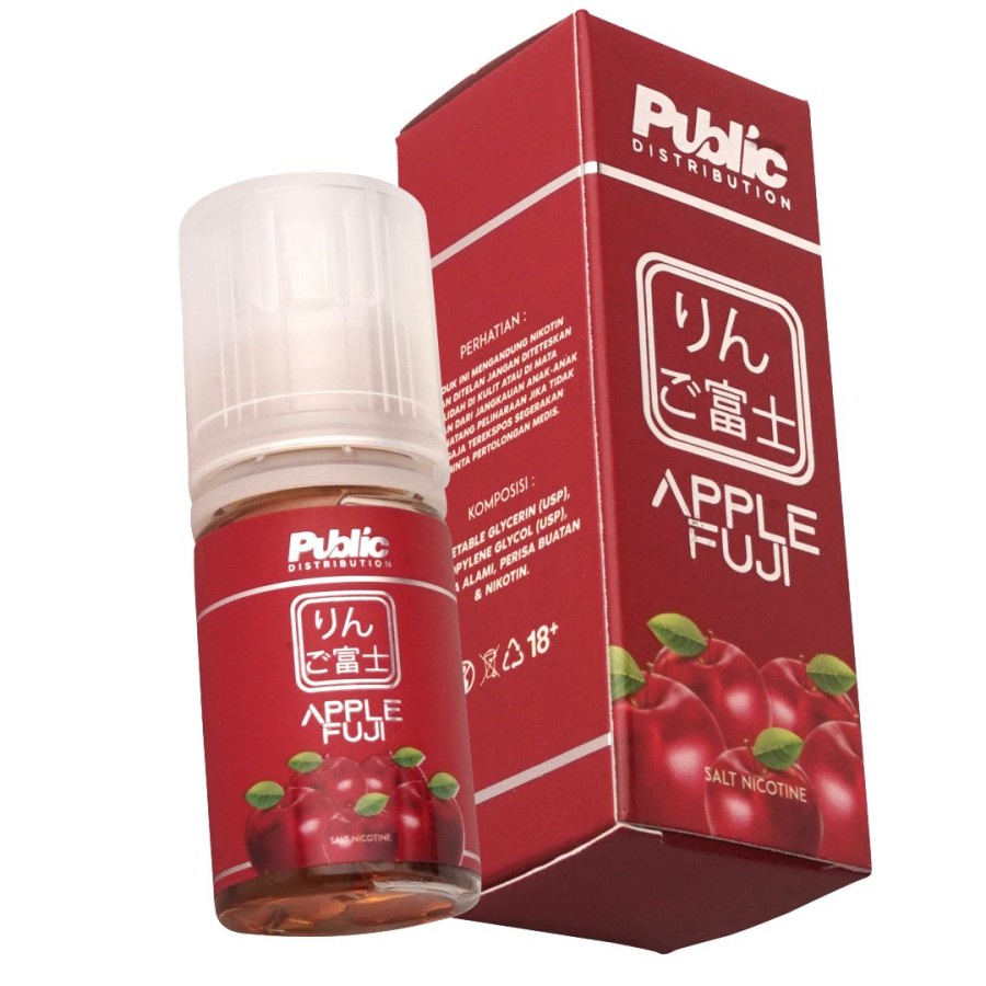 Liquid Vape Vapor Apple Fuji Saltnic 30ML By Public Distribution