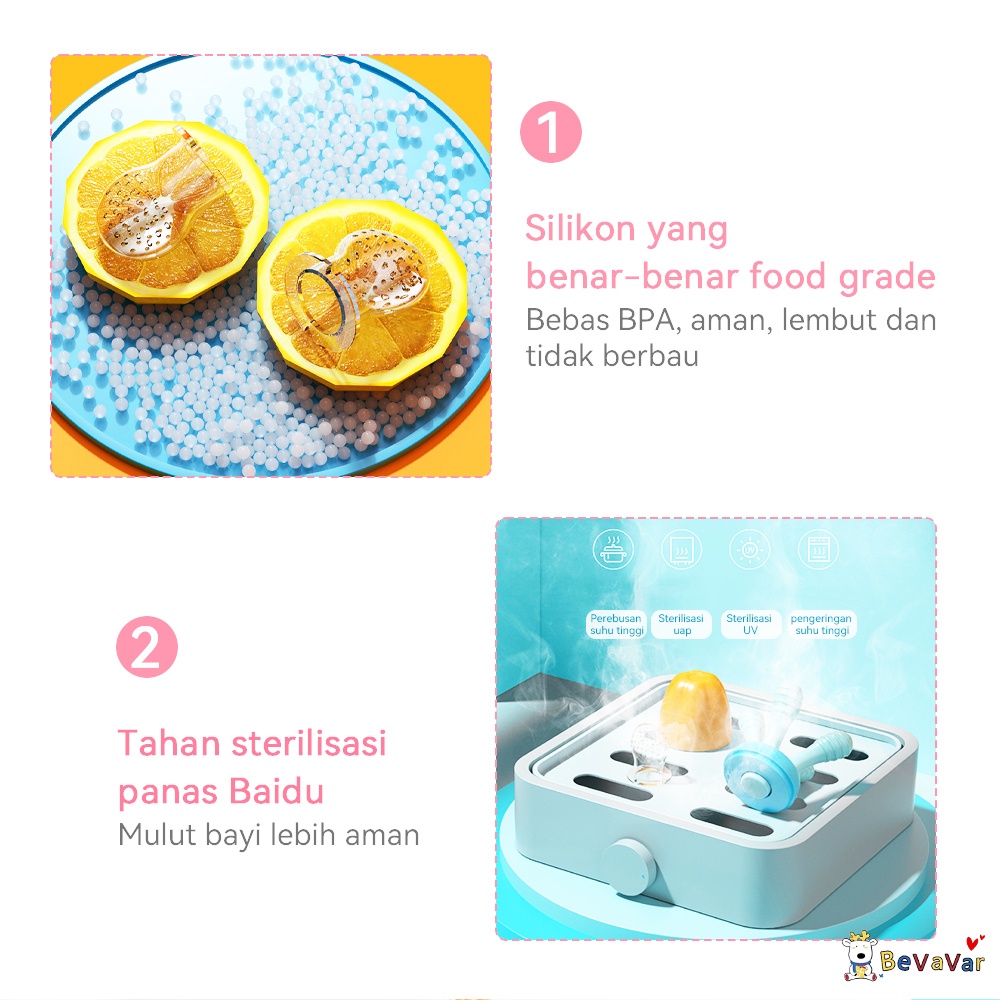 BEVAVAR food feeder baby/Empeng dot buah mpasi bayi/gigitan bayi buah