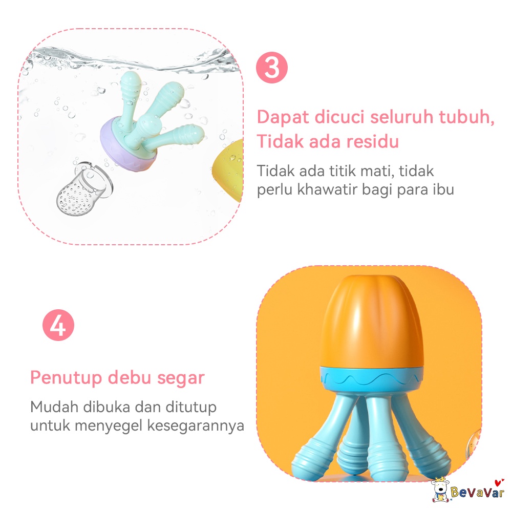 BEVAVAR food feeder baby/Empeng dot buah mpasi bayi/gigitan bayi buah