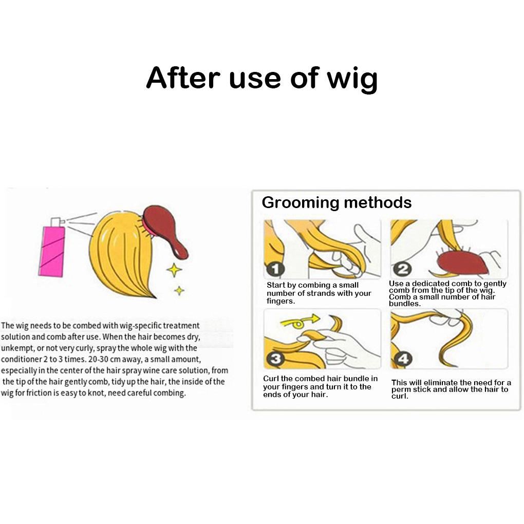 Wig Rambut Pendek Portable Hairpieces Potongan Rambut Palsu Ringan Wanita Wig Dengan Topi Hair Extension Party Cosplay