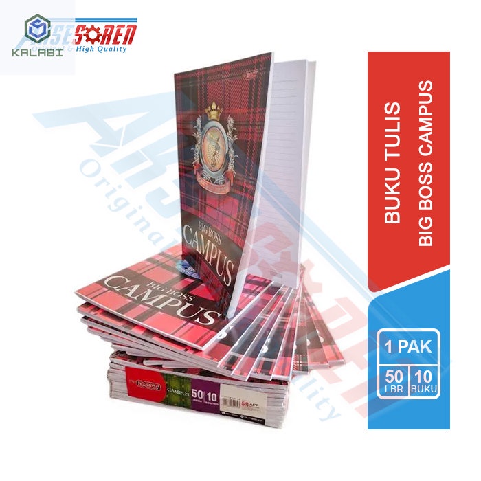 

Buku Tulis Sekolah Big Boss Campus [Isi 36 50 Lembar/10 Buku] / Write Book Bigboss [1 Pack]