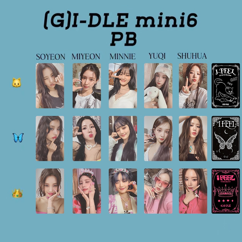 5pcs /set (G)I-DLE Album Photocards I FEEL Lomo Kartu GIDLE PB Kpop Postcards Speciall Collection