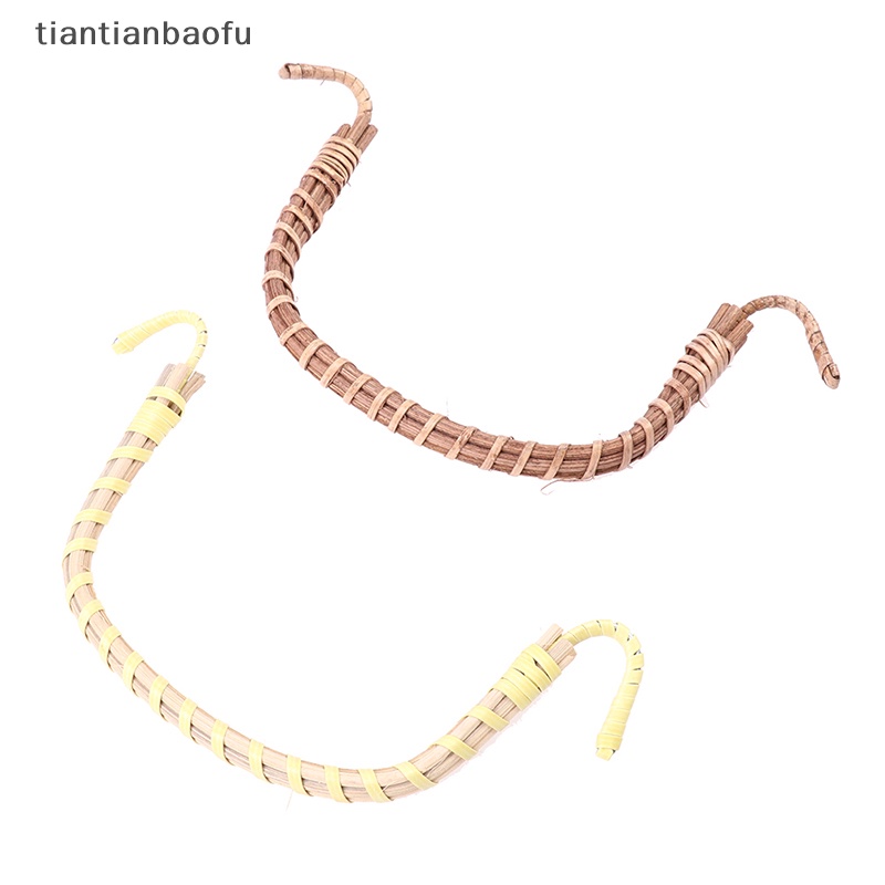 [tiantianbaofu] 1 Pc Rotan Logam Teko Gagang DIY Pengganti Tea Set Kung Fu Perlengkapan Teh Butik
