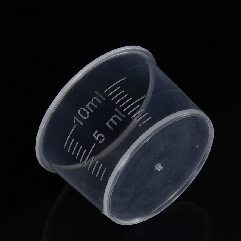 [tiantianbaofu] 20pcs 10ml Gelas Ukur Bening Cairan Sekali Pakai Volumetric Measurement Cup Butik