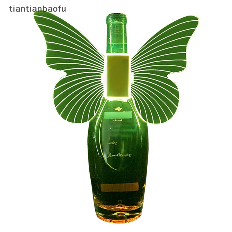 [tiantianbaofu] Led Strobo Topper Sayap Kupu Lampu Champagne Service Bottle Boutique