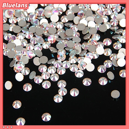 [BLM] 1440pcs /Pack SS3 - SS20 Bulat AB Flactback Kristal Berlian Imitasi DIY Dekorasi Nail Art