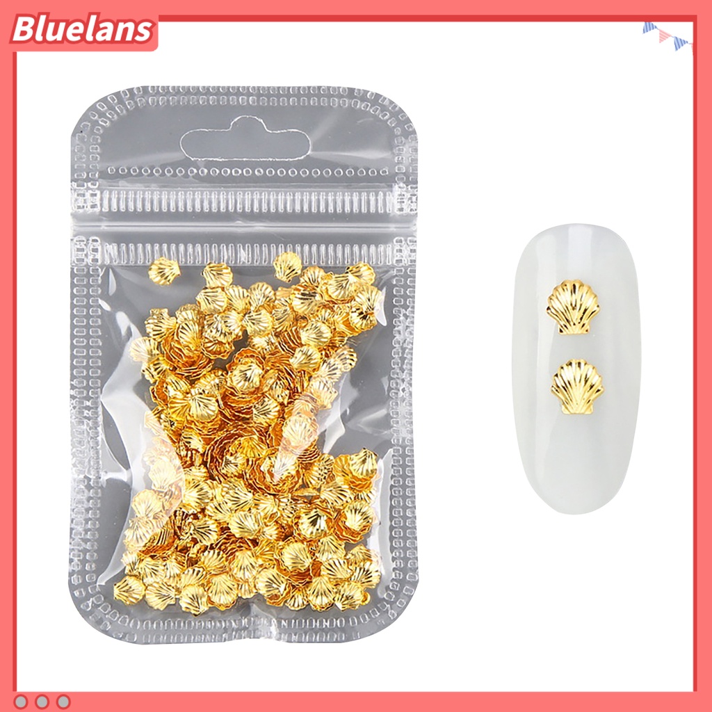 [BLM] 500pcs /Pack Stud Nail Art Desain Hollow Dekorasi Kuku Logam Fashion Manicure Rivet Sequin Untuk Kecantikan