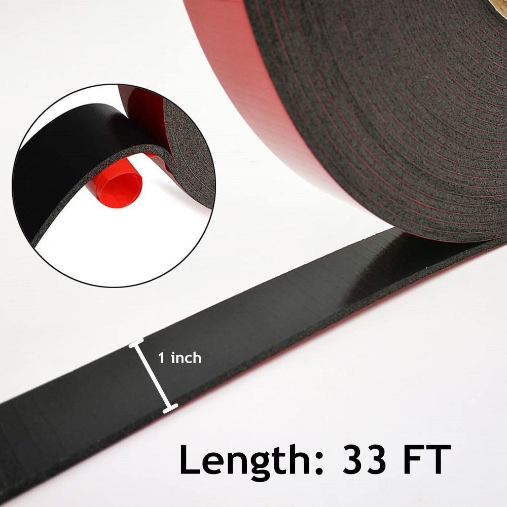 TOP Foam Tape 1inch x 33ft Warna Merah Untuk Mobil, Socket Car Tapes Mounting Tape