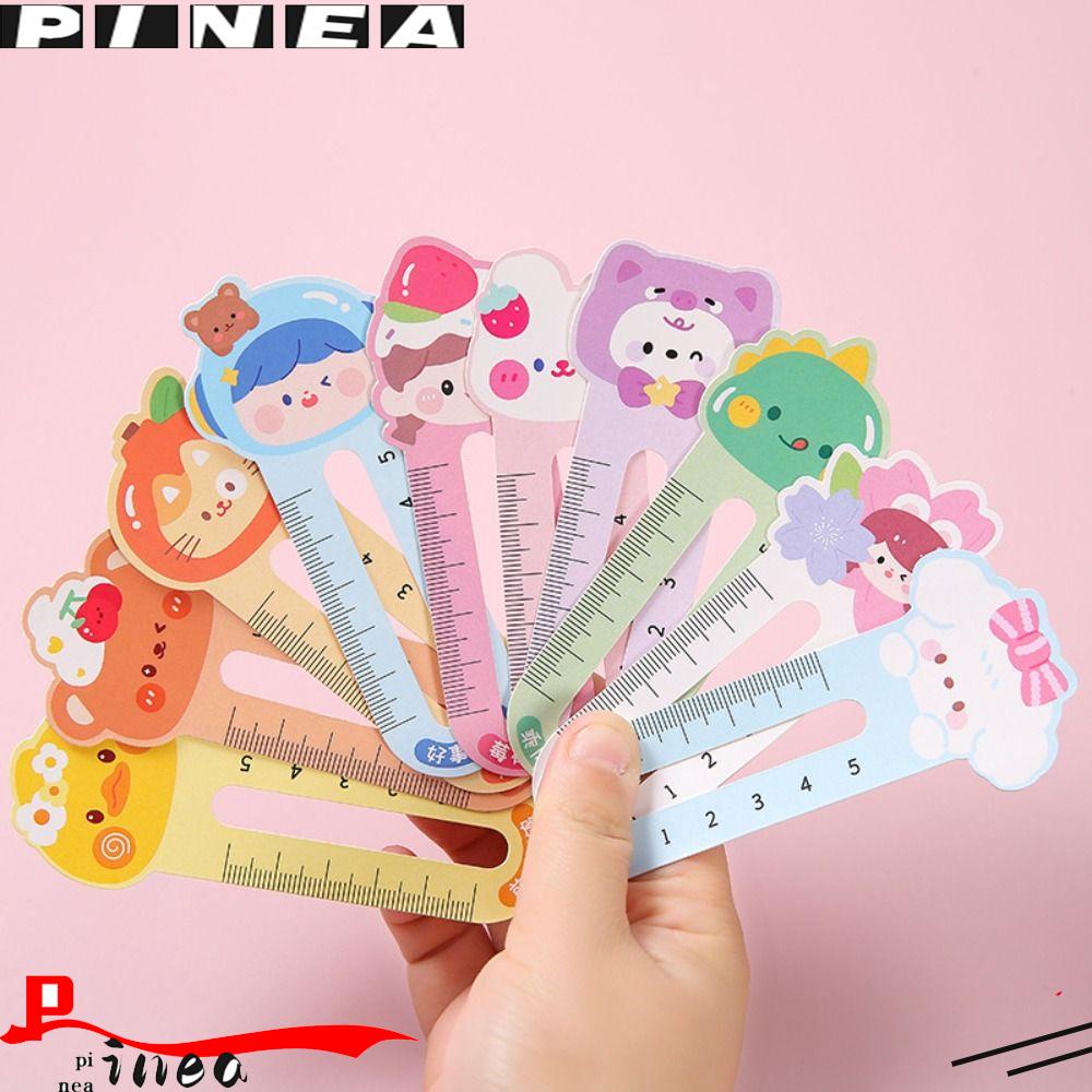 Nanas 50PCS /Set Bookmark Hadiah Siswa Bentuk Skala Kreatif Alat Tulis Buku Klip