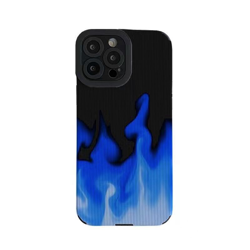 All New Hot Fashion Leather Soft Case IPhone 6S 7 Plus 8 Plus X XS XR XS Max 11 13 12 14 PRO Max 14 Plus SE Mini Phone Case Girl Girl Women Black Blue Fire