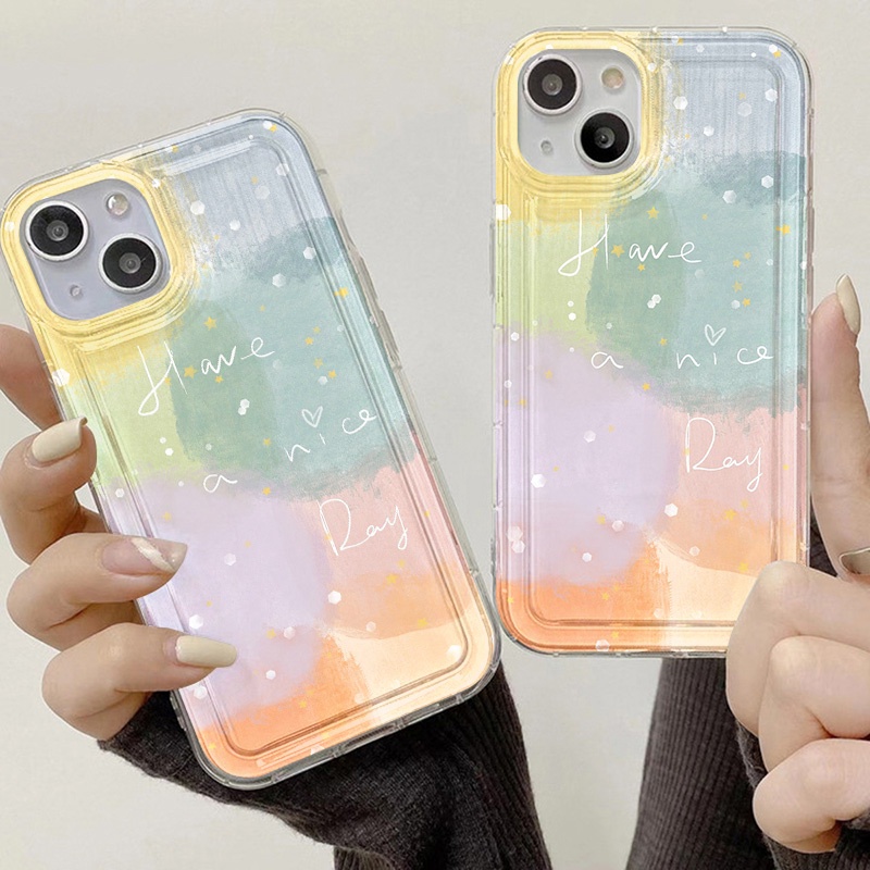 Casing Warna Gradasi Untuk Vivo Y11 Y12 Y15 Y17 Y12S Y12A Y20 Y20S Y21 Y21A Y21G Y21S Y33 Y33S Y33T Y3S Y90 Y91 Y91C Y91i Y95 Y70 Y1S V21 V255G X8 Lite Airbag Shockproof Cover