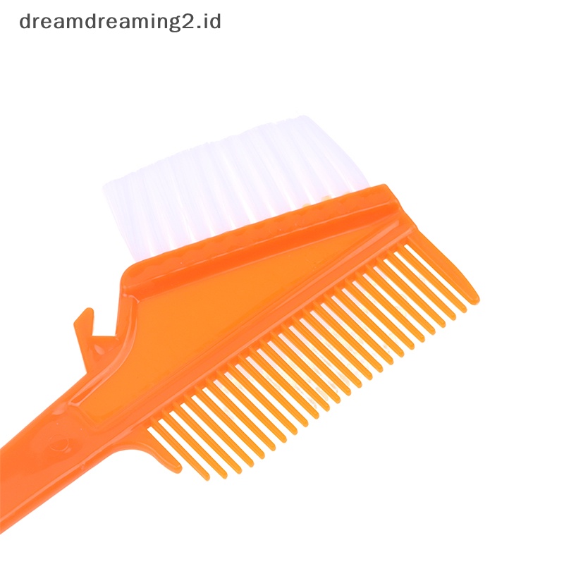 (drea) Pro Alat Salon Sikat Pewarna Pewarna Rambut Plastik Sisir Barber Salon Tint Hairdressing Styling Tools Sisir Warna Rambut Dengan Sikat //