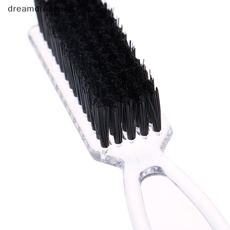 (drea) Sikat Pembersih Rambut Gagang Plastik Hairdressing Lembut Barber Neck Hair Comb Tools //